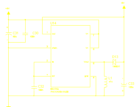Le –5V est lui réalisé grâce a un MAX764